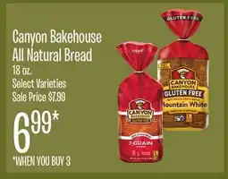 Jewel-Osco Canyon Bakehouse All Natural Bread offer