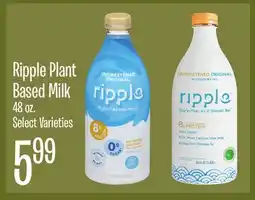 Jewel-Osco Ripple Plant Based Milk offer