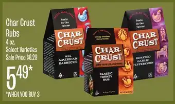 Jewel-Osco Char Crust Rubs offer