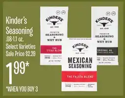 Jewel-Osco Kinder's Seasoning offer