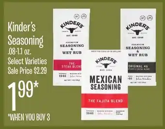 Jewel-Osco Kinder's Seasoning offer
