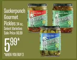 Jewel-Osco Suckerpunch Gourmet Pickles offer