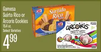 Jewel-Osco Gamesa Suirto Rico or Arcoris Cookies offer