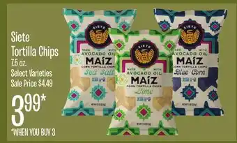 Jewel-Osco Siete Tortilla Chips offer