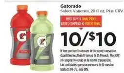 Food 4 Less Gatorade offer
