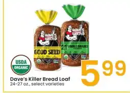 Albertsons Dave's Killer Bread Loaf - 24-27 oz., select varieties offer