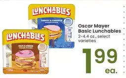 Albertsons Oscar Mayer Basic Lunchables - 2-4.4 oz., select varieties offer