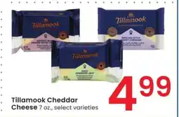 Albertsons Tillamook Cheddar Cheese - 7 oz., select varieties offer