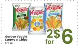 Albertsons Garden Veggie Straws or Chips - 6-7 oz offer