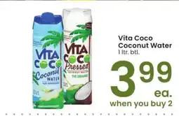 Albertsons Vita Coco Coconut Water - 1 ltr. btl offer