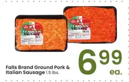 Albertsons Falls Brand Ground Pork & Italian Sausage - 1.5 lbs offer
