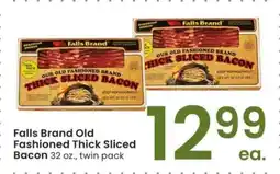 Albertsons Falls Brand Old Fashioned Thick Sliced Bacon - 32 oz., twin pack offer