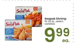 Albertsons SeaPak Shrimp - 16-25 oz., select varieties offer