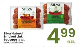Albertsons Silva Natural Smoked Link Sausage - 12 oz., select varieties offer