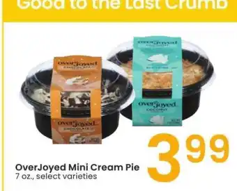Albertsons OverJoyed Mini Cream Pie - 7 oz., select varieties offer