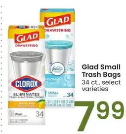 Albertsons Glad Small Trash Bags* - 34 ct., select varieties offer
