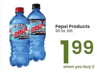 Albertsons Pepsi Products - 20 oz. btl offer