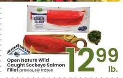 Albertsons Open Nature Wild Caught Sockeye Salmon Fillet - previously frozen offer