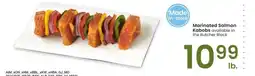 Albertsons Marinated Salmon Kabobs - available in the Butcher Block offer