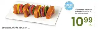 Albertsons Marinated Salmon Kabobs - available in the Butcher Block offer