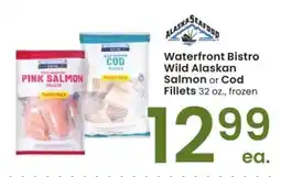 Albertsons Waterfront Bistro Wild Alaskan Salmon or Cod Fillets - 32 oz., frozen offer