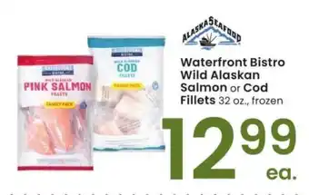 Albertsons Waterfront Bistro Wild Alaskan Salmon or Cod Fillets - 32 oz., frozen offer