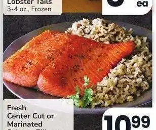 Albertsons Fresh Center Cut or Marinated Salmon Fillets - Farm Raised Atlantic offer