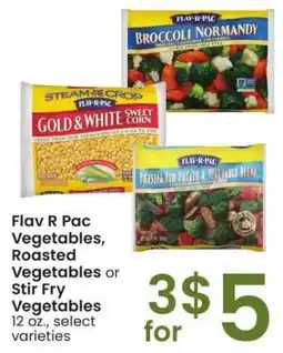 Albertsons Flav-R-Pac Vegetables, Roasted Vegetables or Stir Fry Vegetables - 12 oz., select varieties offer
