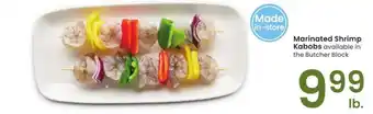 Albertsons Marinated Shrimp Kabobs - available in the Butcher Block offer