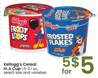 Albertsons Kellogg's Cereal in a Cup - 1.5-2.1 oz., select size and varieties offer
