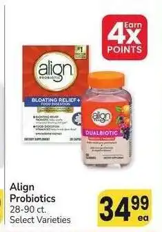 Albertsons Align Probiotics* - 28-90 ct. Select Varieties offer