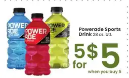 Albertsons Powerade Sports Drink - 28 oz. btl offer