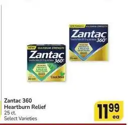 Albertsons Zantac 360 Heartburn Relief - 25 ct. Select Varieties offer