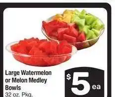 Albertsons Large Watermelon or Melon Medley Bowls - 32 oz. Pkg offer