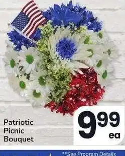 Albertsons Patriotic Picnic Bouquet offer