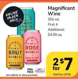 Albertsons Magnificent Wine - 355 ml offer