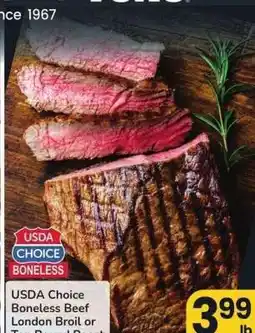 Albertsons USDA Choice Boneless Beef London Broil or Top Round Roast - CHOICE offer