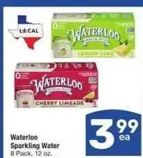 Albertsons Waterloo Sparkling Water - 8 Pack, 12 oz offer