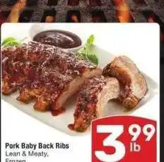 Albertsons Pork Baby Back Ribs - Lean & Meaty, Frozen offer