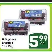Albertsons O Organics Cherries - 1 lb. Pkg offer