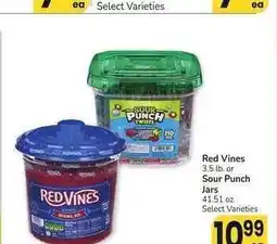 Albertsons Red Vines 3.5 lb. or Sour Punch Jars 41.51 oz. - Select Varieties offer