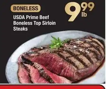 Albertsons USDA Prime Beef Boneless Top Sirloin Steaks offer