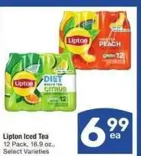 Albertsons Lipton Iced Tea - 12 Pack, 16.9 oz., Select Varieties offer