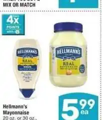 Albertsons Hellmann's Mayonnaise - 20 oz. or 30 oz., Select Varieties offer