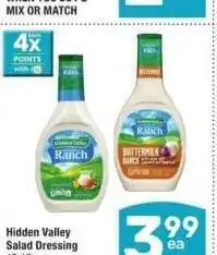 Albertsons Hidden Valley Salad Dressing - 12-16 oz., Select Varieties offer