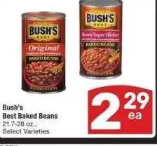 Albertsons Bush's Best Baked Beans - 21.7-28 oz., Select Varieties offer