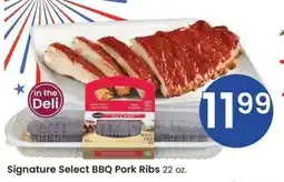 Albertsons Signature Select BBQ Pork Ribs - 22 oz offer