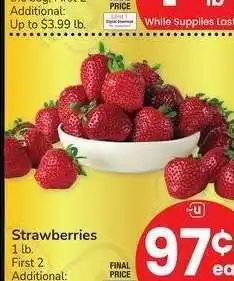 Albertsons Strawberries - 1 lb offer