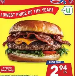 Albertsons Fresh 80% Lean Ground Beef - Value Pack offer