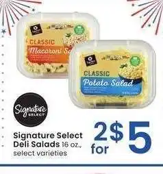 Albertsons Signature Select Deli Salads - 16 oz., select varieties offer